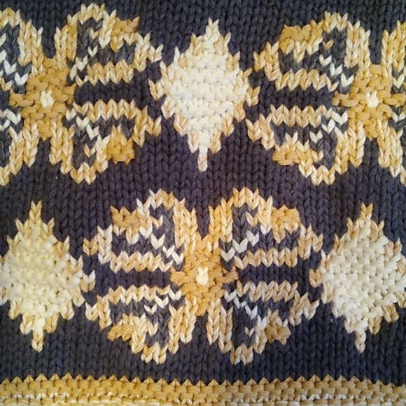 Vintage Henry Grethel Chunky Hand Knit Sweater L - Picture 2 of 8